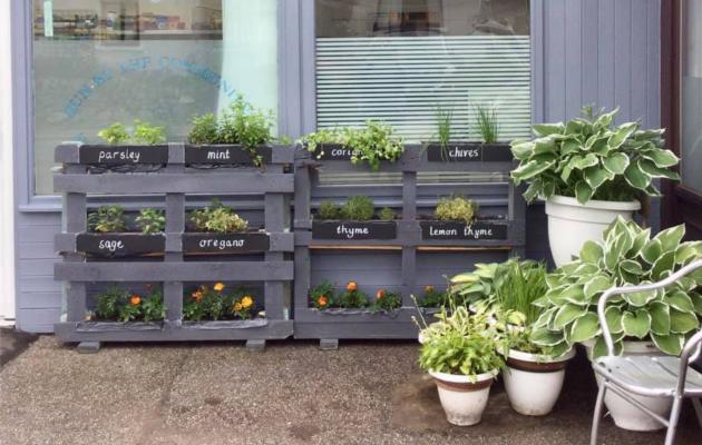 Outside palnackie village shop