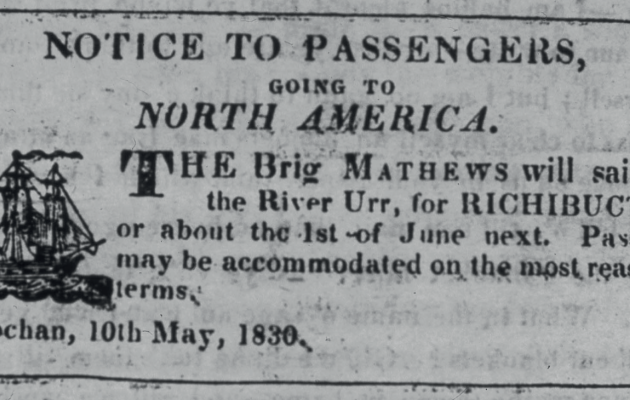 1830s advert